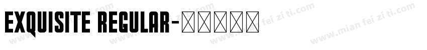 Exquisite Regular字体转换